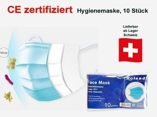 Hygienemaske 10er VPE CE zertifiert